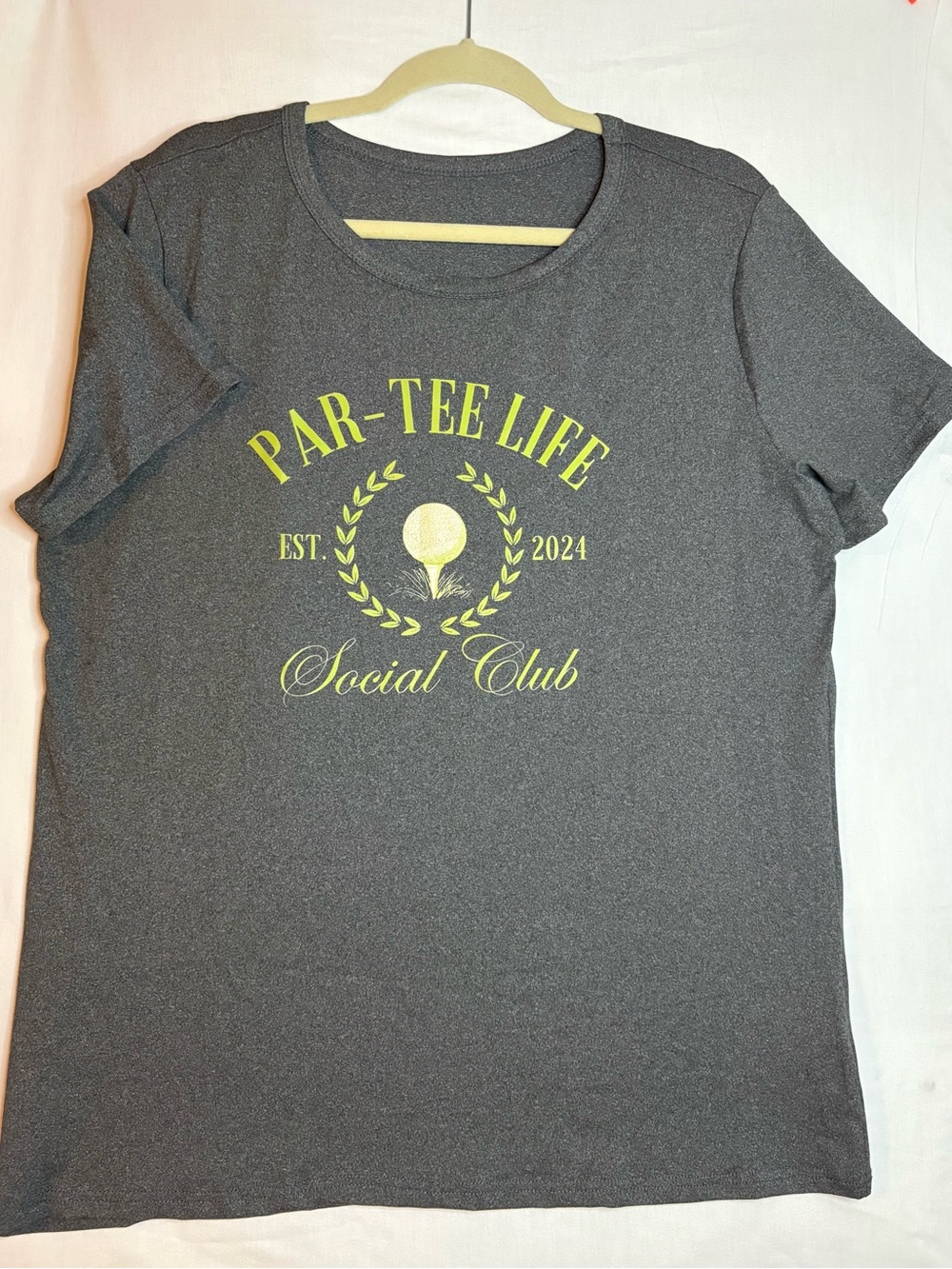 Charcoal Grey Women’s “Par-tee Life” T-Shirt Gorpcore Golf